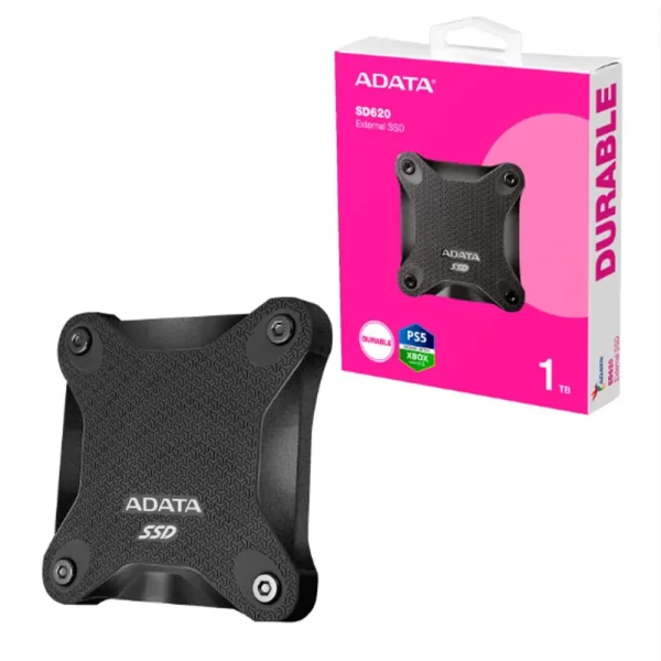 DISCO DE ESTADO SOLIDO EXTERNO ADATA SD620 - 512GB - ANTIGOLPES - USB 3,2 - NEGRO