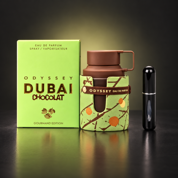 Perfume Odyssey Dubai Chocolate + Perfumero – Calidad 1.1